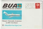 5/11/1968 Netherlands Cover - BUA - Glasgow-Newcastle-Amsterdam by BAC One-Eleve