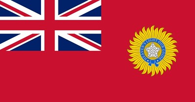 BRITISH RAJ Empire Indien 5x3 Fuß FAHNE 150cm x 90cm