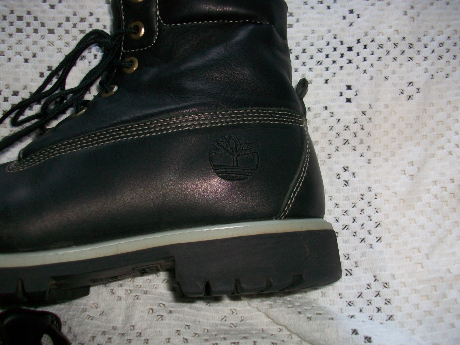 Timberland 'Premium' Mens Black Leather Walking Boots Size 9 uk eBay