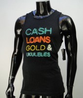 Vans Skate Cash Loans Surfing Mens Black T Shirt Tank Top Size Medium Vans Skate Cash Loans Surfing Mens Black T Shirt Tank Top Size Medium