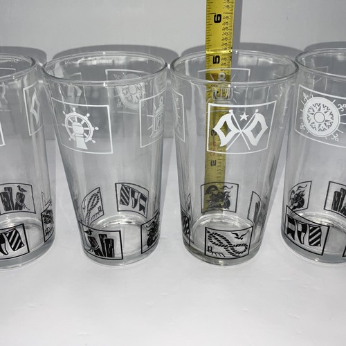Bicchieri da bere vintage nautici barware yacht rock tumblers marinaio jerry MCM - Foto 8 di 9
