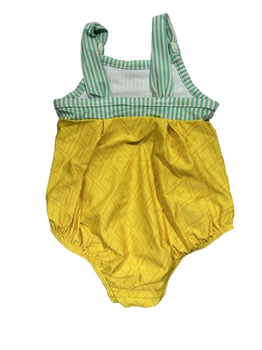 Toddler Girls' Pineapple Print One Piece Swimsuit - Cat & Jack Yellow 2T - Picture 2 of 2
