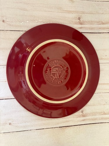 Longaberger Keramik Paprika rot Suppe/Salat 16 Unzen Schüssel & 7" Teller Set USA - Bild 8 von 10