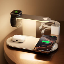 3 in 1 Charging Station for Magsafe Wireless Charger with Three-Level Night L...