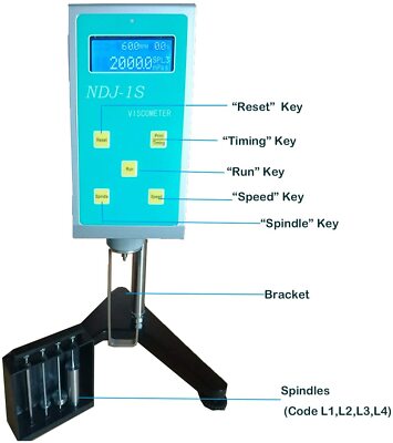 Liquid Viscosity Meter Tester Oil Paint Viscometer Measurement 20-100,000 mPa·s