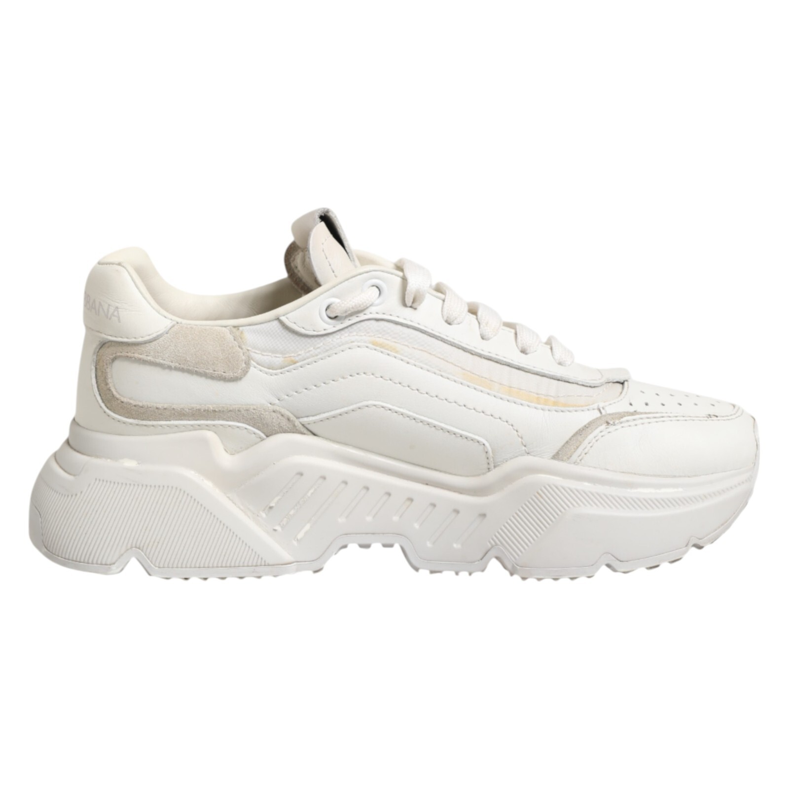 DOLCE & GABBANA Shoes White DAYMASTER Calf Leather Sneakers EU37 / US6.5 820usd