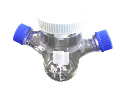 BELLCO 500mL Micro-Carrier Spinner Flask With Angled Sidearm 10mm Cap 1965-61015