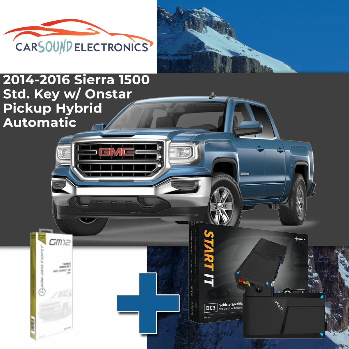 Remote Start System for 2015 GMC Sierra 1500 Std. Key w Onstar
