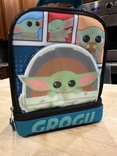 Grogu Baby Yoda Mandalorian Dziecko Star Wars Miękkie pudełko na lunch Czarne