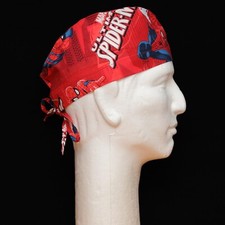 Ultimate Spiderman on Red theme Scrub Hat