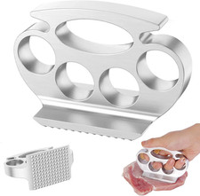 Meat Tenderizer, Aluminum Alloy Steak Metal Mallet Kitchen Tool, Hand Meat Hamme