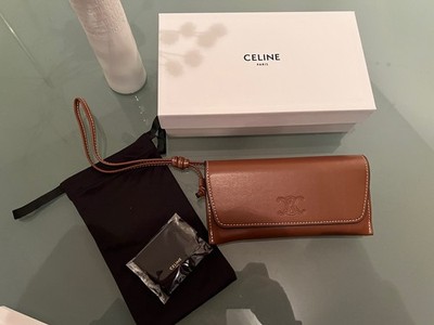 Neues & seltenes Celine Paris  Brillenetui & Handgelenktasche Leder NP289 