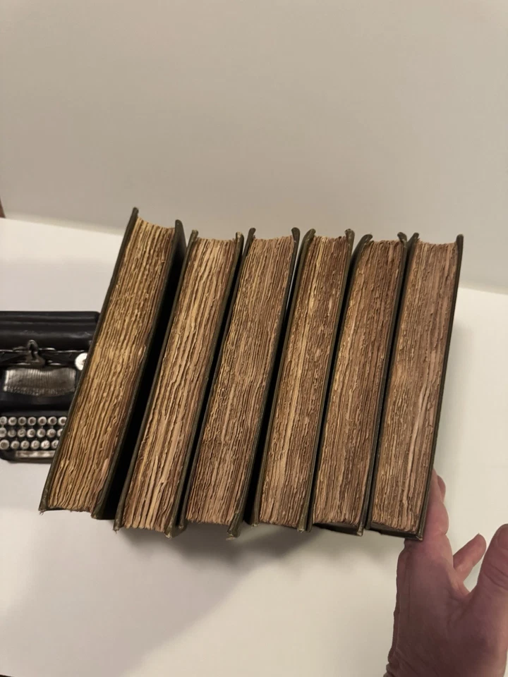 ANTIQUE THE ROMANCES OF ALEXANDRE DUMAS LIMITED EDITION 1893  313/1000 Gilt Rare - Image 3 of 4