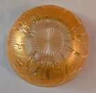 Vintage marigold carnival glass bowl Jeannette Glass Co Iris & Herringbone