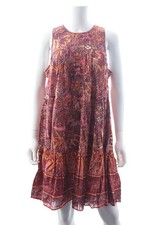 Ulla Johnson Mari Printed Cotton-Blend Mini Dress / Red / RRP: £420.00