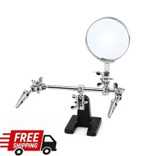 Helping Third Hand Magnifier Soldering Stand Clamp Holder Alligator Clip Tool