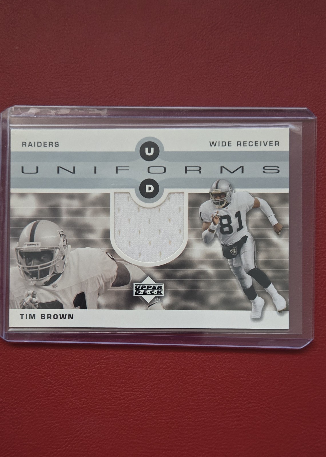 2002 Upper Deck - Ud Uniforms Tim Brown #UDU-TB (MEM)