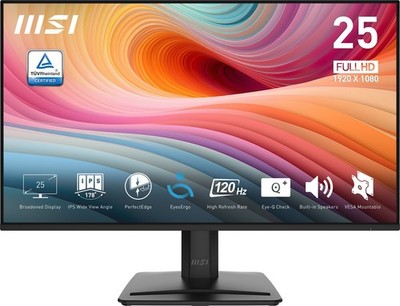 MSI PRO MP251 E2 25'' FHD Business Flat IPS Monitor 120Hz/1ms Built-in Speaker