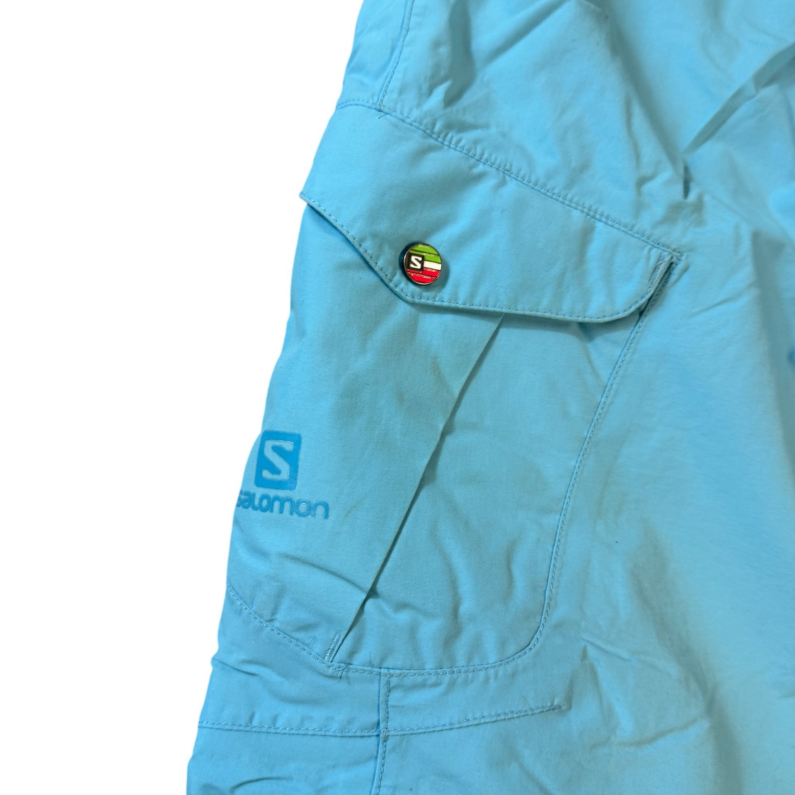 Salomon Clima Pro Ski Trousers Girls 12Y Blue Waterproof Insulated image 4