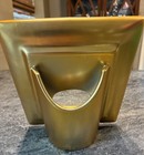William Sonoma Grande Guisine Gold Leaf Ceramic Picture Frame Ikebana Planter — photo 4