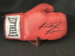 Riddick Bowe Signed Autographed Red Right Boxing Glove JSA Authenticated