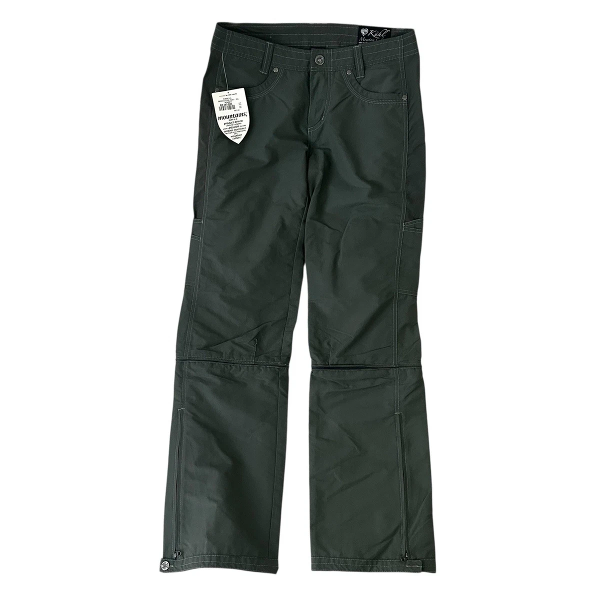 Pantalon De Randonnée Kuhl Cargo Capri Femme – Vert Olive – Taille 2