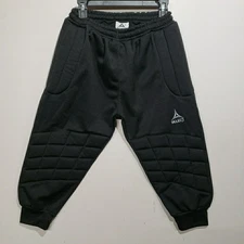 Select Goalie Goalkeeper Pants Adult Small 3/4 Length Black Padded
