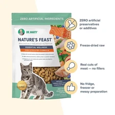 Dr. Marty Nature's Feast Essential Wellness Cat Food Fish and Poultry Formula -