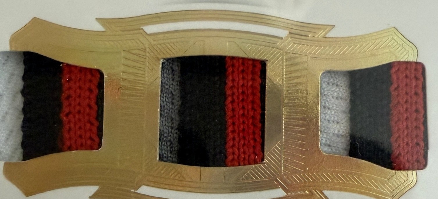 Ronald Acuna Jr 2019 Panini Flawless Triple Patch Auto Gold 3/10 3-Color Braves view 4