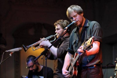 Ian Turnbull Dave Smith Jamie Sutherland of Broken Records perform- Old Photo 2