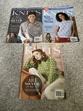Lot Of 3 Interweave Knits Books Magazines 2021-2022 Spring Summer Fall Patterns