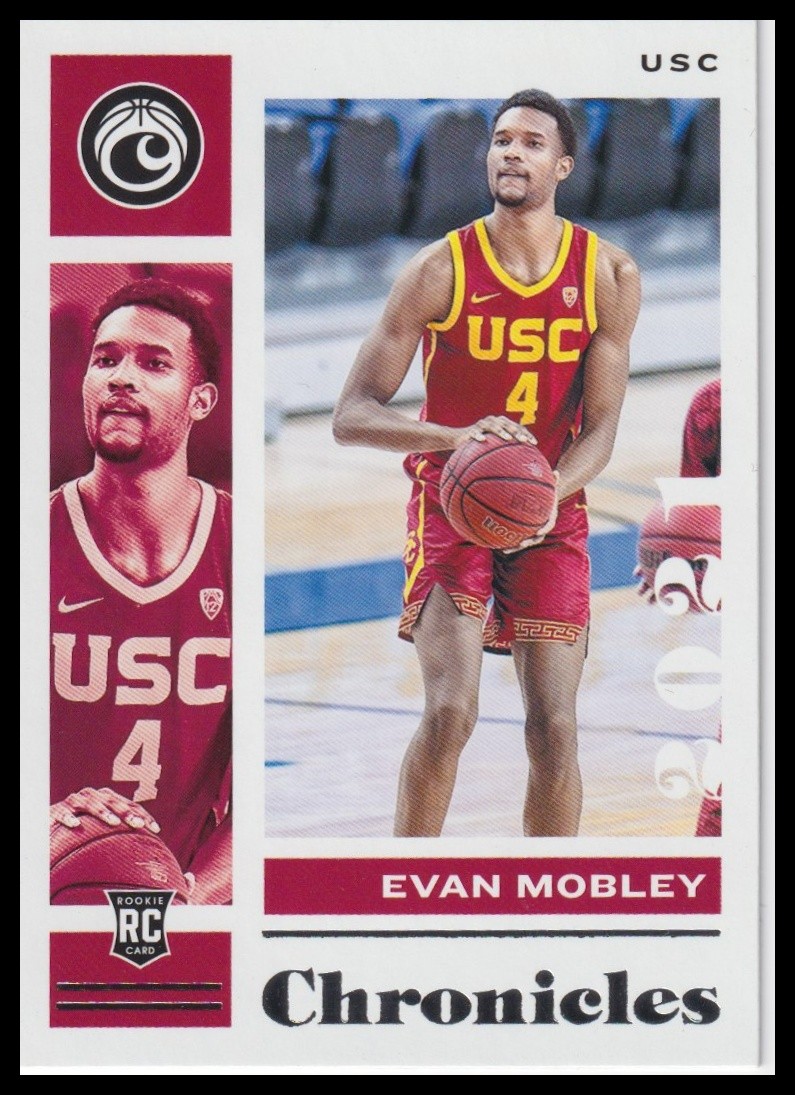 2021 Panini Chronicles Draft Picks - #2 Evan Mobley USC Trojans