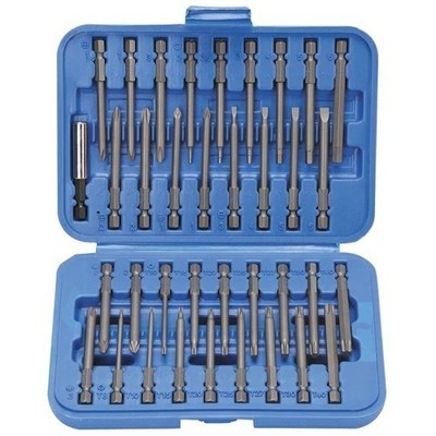 36 Piece 3'' Long Screwdriver Bit Set Hex, Pozi, Torx, Tamperproof 1/4'' Hex Shank