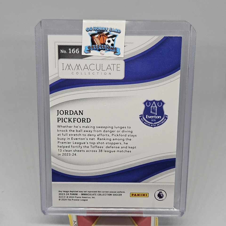 2023-24 Panini Immaculate Collection Jordan Pickford Ruby /19 Everton - Image 3 of 3