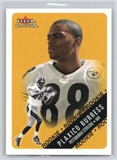 2000 Fleer Tradition #327 Plaxico Burress Rookie RC - Steelers