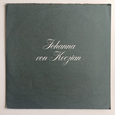 C NM/VG+ 12'' LP Chanson Johanna von Koczian   Du bist mein Zuhause NL CBS 80 333