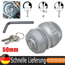 Anhängerschloss Anhängerkupplungsschloss 50mm Kugelschloss Diebstahlsicherung