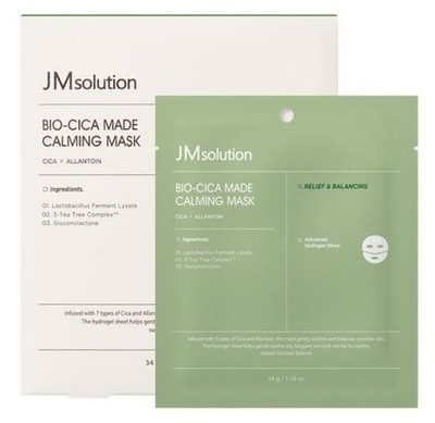 JMsolution BIO-CICA MADE CALMING Mask Sheet 34g X 4pcs K-BEAUTY