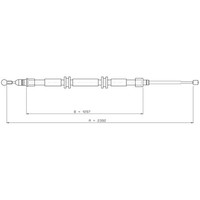 Metzger 11.6686 Seilzug Feststellbremse FüR Renault Kangoo KW0 1 FW0 1