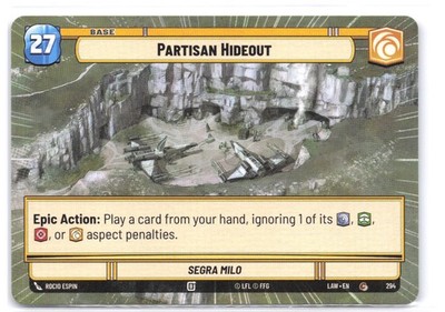 Partisan Hideout // Credit (Hyperspace) 294 // T04 NM A Lawless Time
