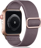 Armband FüR Apple Watch Nylon Verstellbar Sport 42-49Mm Rauch Violett Damen