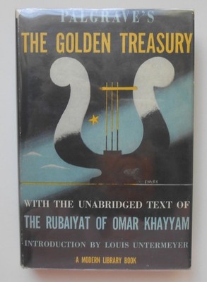 Palgrave's The Golden Treasury  1944 Modern Library #232 Hardcover w/DJ, VG