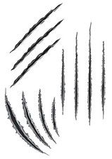 Realistic Scratch Marks Sticker Sheet Realistic Scratch Marks Sticker Sheet