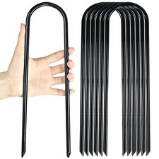 12 Inch Heavy Duty Trampolines Wind Stakes Garden Stakes U-Shaped High Wind S...