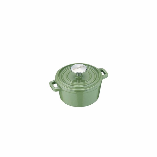 Berndes B.Iron Serviertopf Topf Kochtopf Induktionsgeeignet Gusseisen GrüN Ø14Cm-image