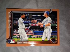 Teoscar Hernandez Bobby Witt Jr. 2025 Topps #365 “Nice Bro” Gold /2025 Dodgers