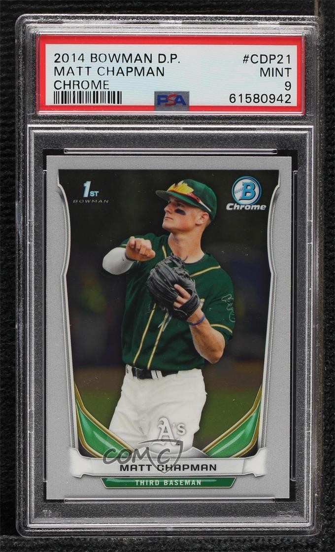 2014 Bowman BOWMAN DRAFT PICKS Chrome #CDP21 Matt Chapman front