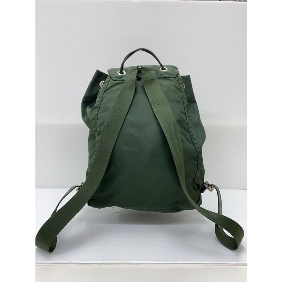 Prada Drawstring Backpack Triangle Logo Green - image 3