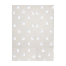 Ghost Print Plush Fleece Blanket, Cozy Throw for Halloween, Cute Soft ... 