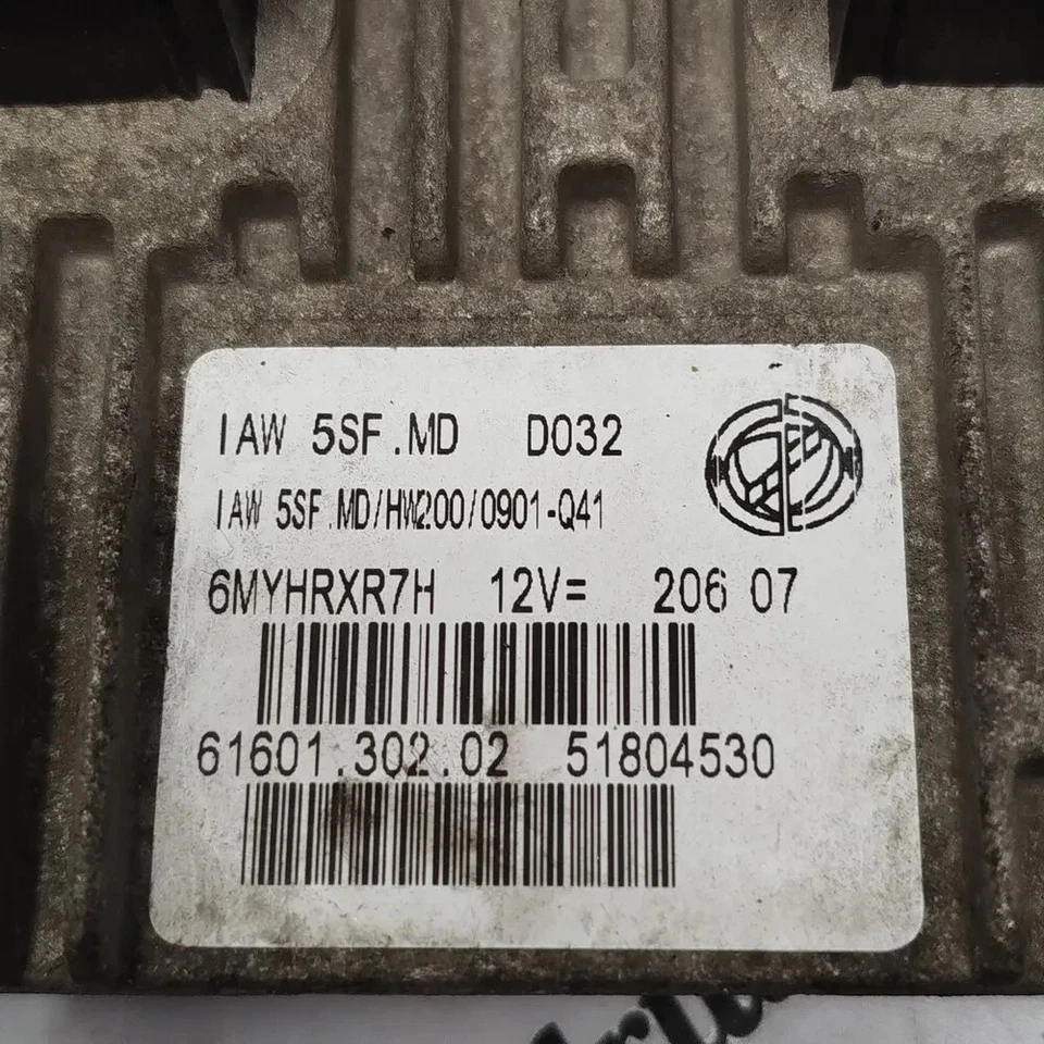 Engine Control Unit FIAT LINEA 51804530 6160130202 IAW5SFMD - Image 2 of 2